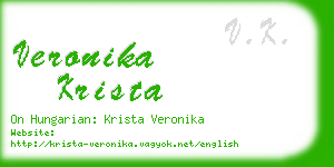 veronika krista business card